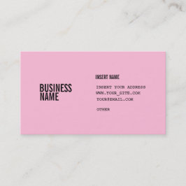 Zuckerwatte-Schwarzes verkürzter Schriftart Visitenkarte