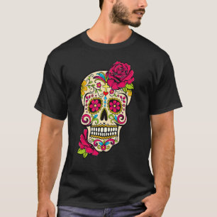 Zuckerwoll-Tag der Toten Dia de Los Muertos Flo T-Shirt