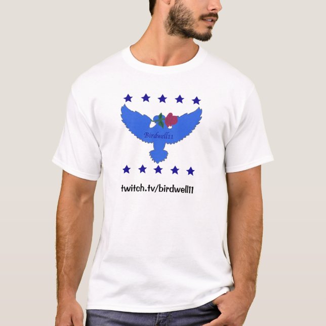 Zuckungs-blauer Logo-T - Shirt (Vorderseite)