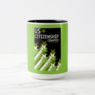 Zuerkennung der US-Staatsbürgerschaft Zweifarbige Tasse