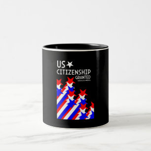 Zuerkennung der US-Staatsbürgerschaft Zweifarbige Tasse