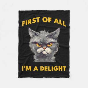 Zuerst bin ich eine erstaunliche, sonnige, sarkast fleecedecke