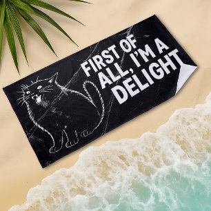 Zuerst einmal bin ich eine Freude, brüllende schwa Strandtuch