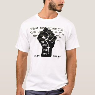 Zuerst ignorieren sie Sie Gandhi Zitat-Shirt T-Shirt