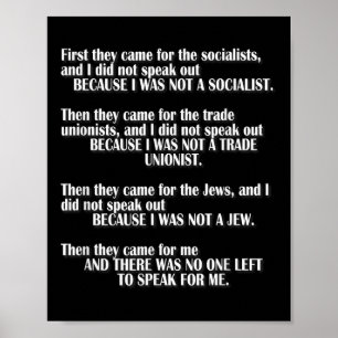 Zuerst kamen sie zu den Links Sozialisten, die P Poster