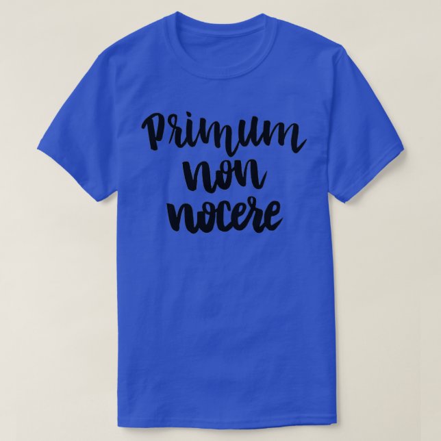 Zuerst keinen Schaden anrichten T-Shirt (Design vorne)