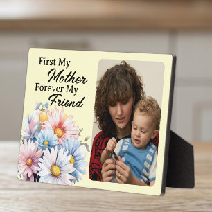 Zuerst meine Mutter 1 Foto Blumen gelb Fotoplatte