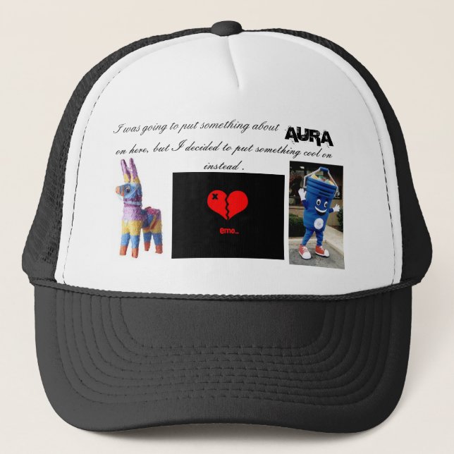 Zuerst Parodie-Hut Truckerkappe (Vorderseite)