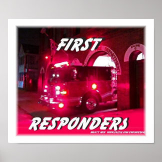 zuerst, Responder, Feuerwehrleute Plakate