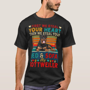 Zuerst stehlen Sie Ihr Niedliches Herz dann Bett u T-Shirt