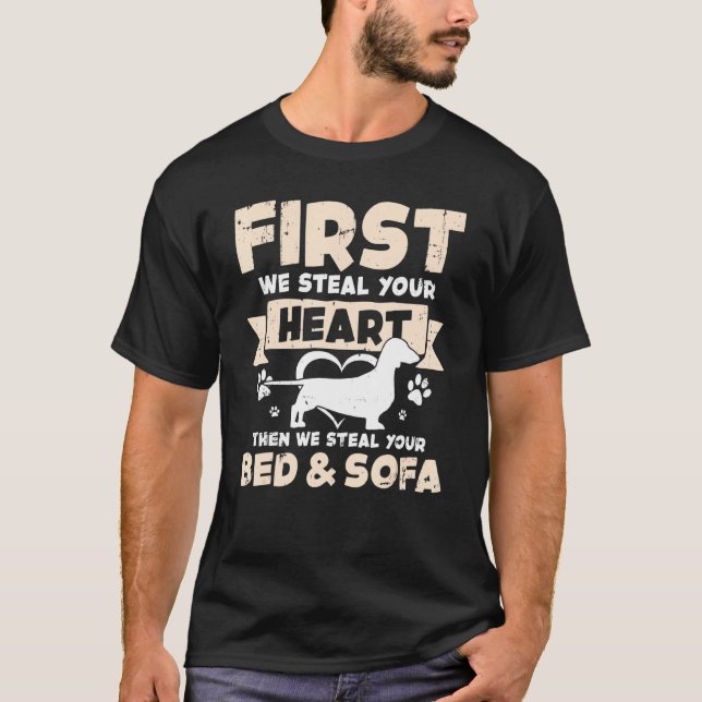 Zuerst stehlen wir dir das Herz T-Shirt (Vorderseite)