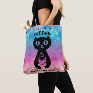 Zuerst trinke ich Kaffee, dann mache ich das Ding
