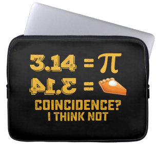 Zufall glaube ich nicht Pie Pi-Tag Mathe Laptopschutzhülle