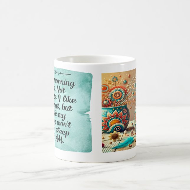 Zufall Morgenmensch Boho Klassische Tasse (Mittel)