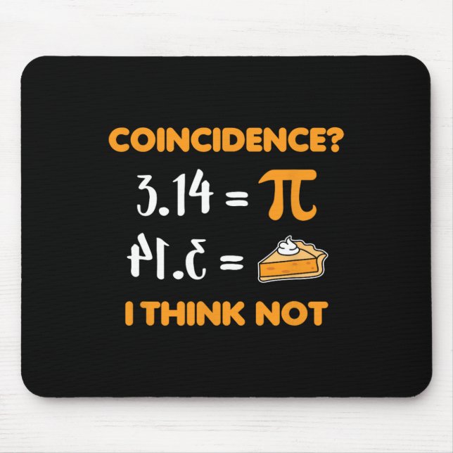 Zufall Pi 3.14 Mathe Pun Mathlete Mathelite Liebha Mousepad (Vorne)