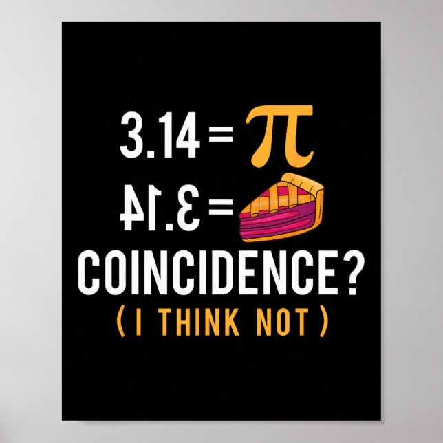 Zufall Pi Pie - Math Lover Pi Day Science Poster (Vorne)