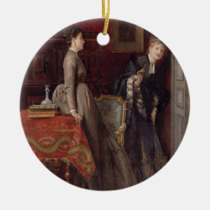 Zufällig gehört (Öl auf Platte) Keramikornament