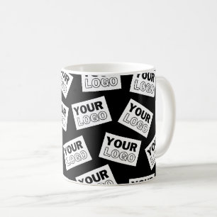 Zufällig platzierte Suche nach Ihrem Logo oder ein Kaffeetasse