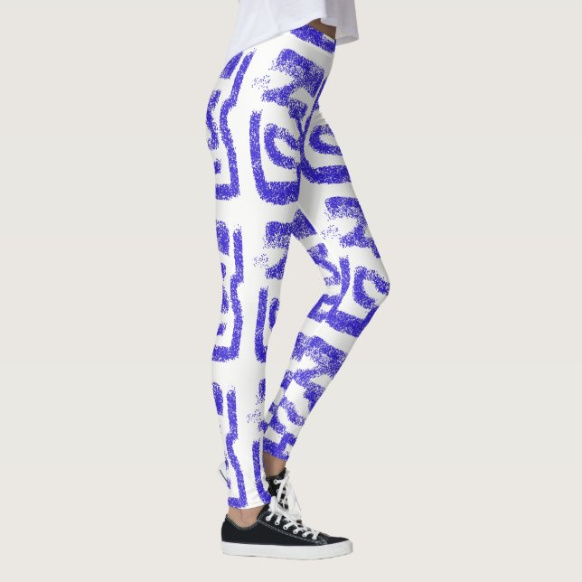 zufällige abstrakte Thunder_Cove-Farbe Leggings (Rechts)