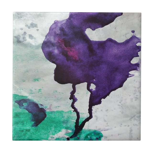 zufällige Kaninchen Fliese (Vorderseite)