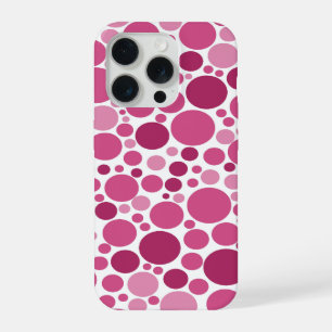 Zufällige Punkte-Muster Rosa-Töne iPhone 15 Pro Hülle