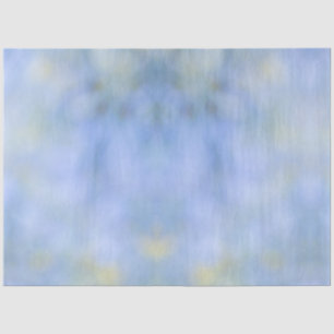 Zufälliges abstraktes Blau Gelb Muster Seidenpapier