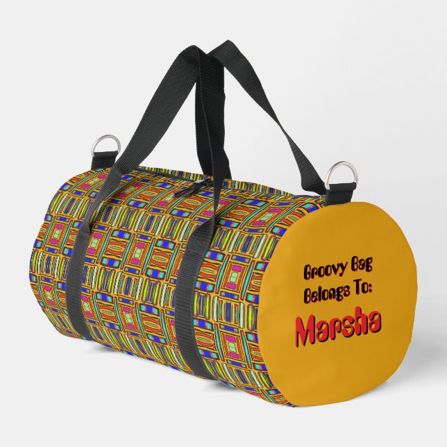 Zufälliges Chaos Multi-Farben Groovy  Duffle Bag (Linke Seite)