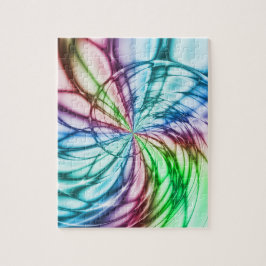 Zufälligkeit | Multicolor Fraktal Art Puzzle