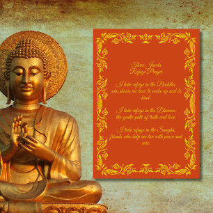 Zuflucht-Gebet der Drei Juwelen – Kinder-Version Poster