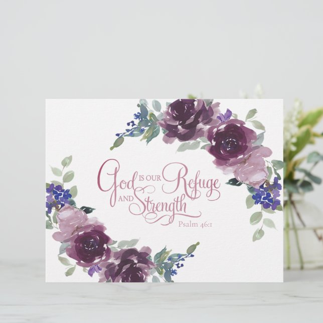 Zuflucht und lila Blüte (Stehend Vorderseite)