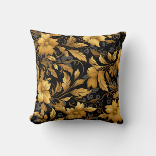 Zuflucht und Selbstliebe Spa Barock Gold Floral Kissen