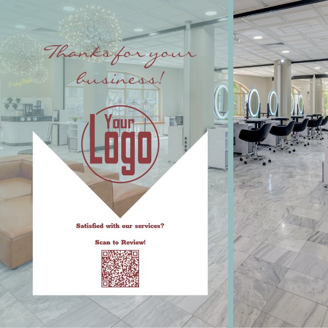 Zufriedene Einladung des Kunden zur Überprüfung Fensteraufkleber (Satisfied Customer Review Invitation Window Cling)