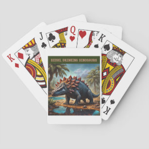 Zufriedener Ankylosaurus Spielkarten