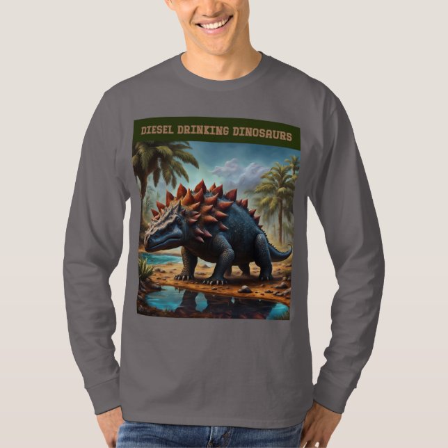 Zufriedener Ankylosaurus T-Shirt (Vorderseite)