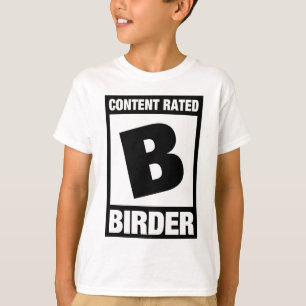 Zufriedenes bewertetes B: Vogelbeobachter T-Shirt