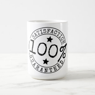 Zufriedenheit garantiert Kliponius Schriftart Tass Kaffeetasse