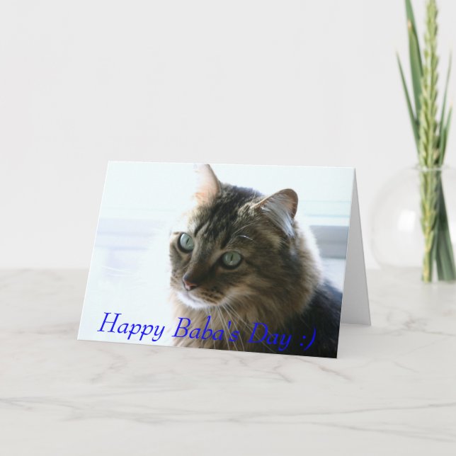 Zufriedenheit, Happy Baba's Day :) Karte (Vorderseite)