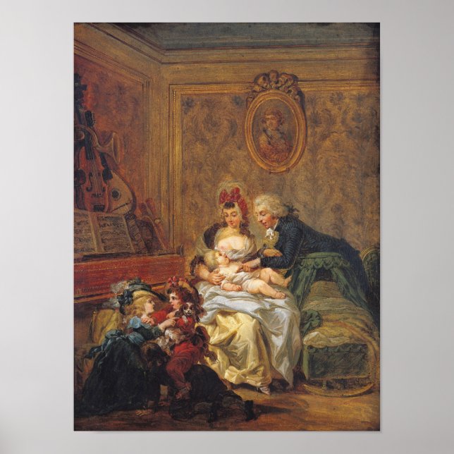 Zufriedenheit mit der Ehe oder, der glücklichen Fa Poster (Vorne)