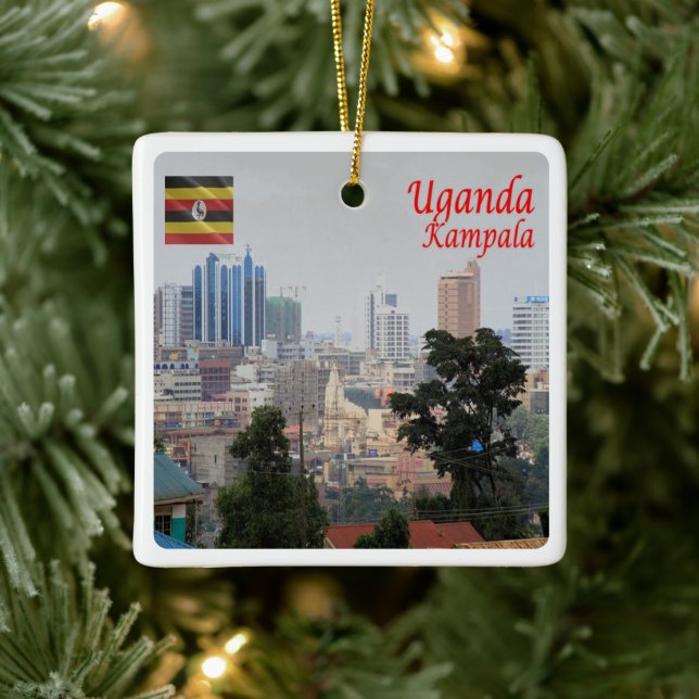 zUG006 KAMPALA, Downtown, Uganda, Afrika, Keramikornament (Baum)