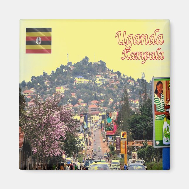 zUG008 KAMPALA, Vorstadt, Uganda, Afrika, Kühlschr Magnet (Vorne)