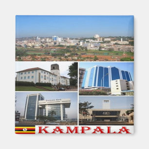 zUG010 KAMPALA Mosaik, Afrika, Uganda, Kühlschrank Magnet