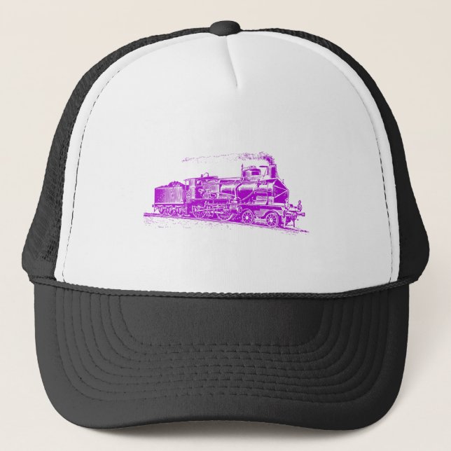 Zug 03 - Lila Truckerkappe (Vorderseite)