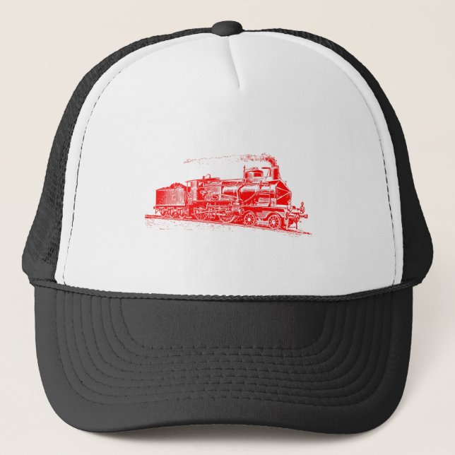 Zug 03 - Rot Truckerkappe (Vorderseite)