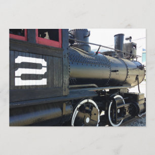 Zug 2. Geburtstag Einladung