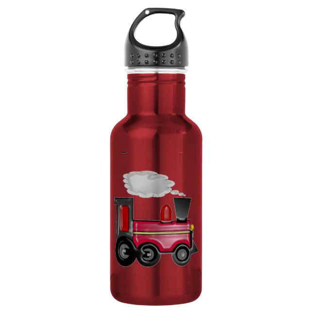 Zug 3D Cherry Red Trinkflasche (Vorderseite)