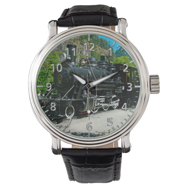 Zug 8 Uhr und Zahlenangaben (Vorderseite)