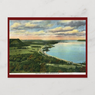 Zug am Lake Pepin, Minnesota Vintage Postkarte