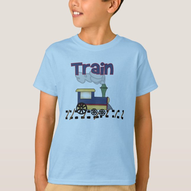 Zug auf Bahn T-Shirt (Vorderseite)