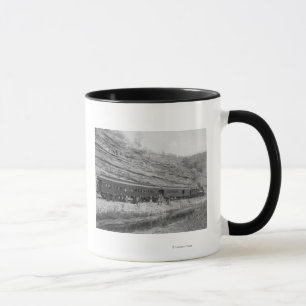 Zug auf Burlington und Missouri Tasse