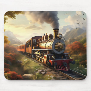 Zug auf dem Land Mousepad